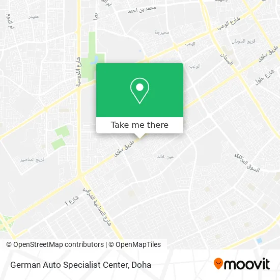 German Auto Specialist Center map