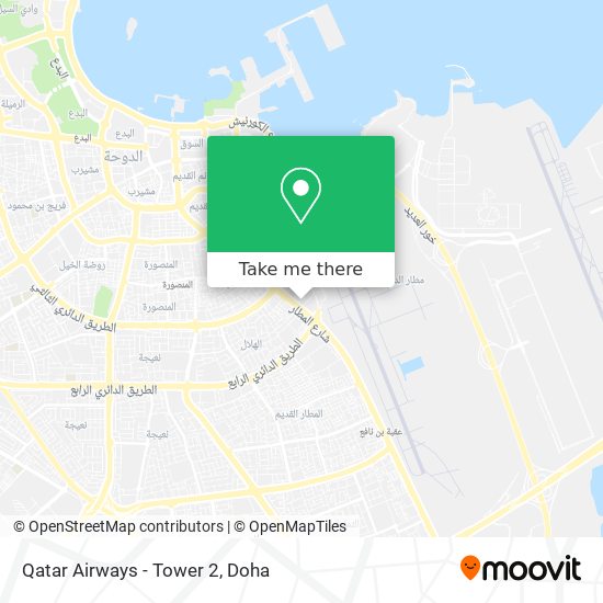Qatar Airways - Tower 2 map