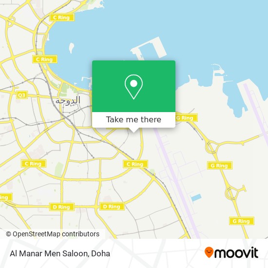 Al Manar Men Saloon map