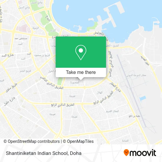 Shantiniketan Indian School map