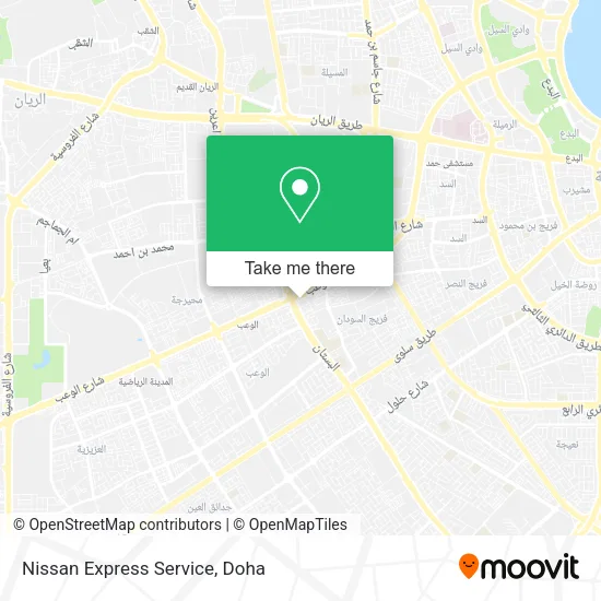 Nissan Express Service map