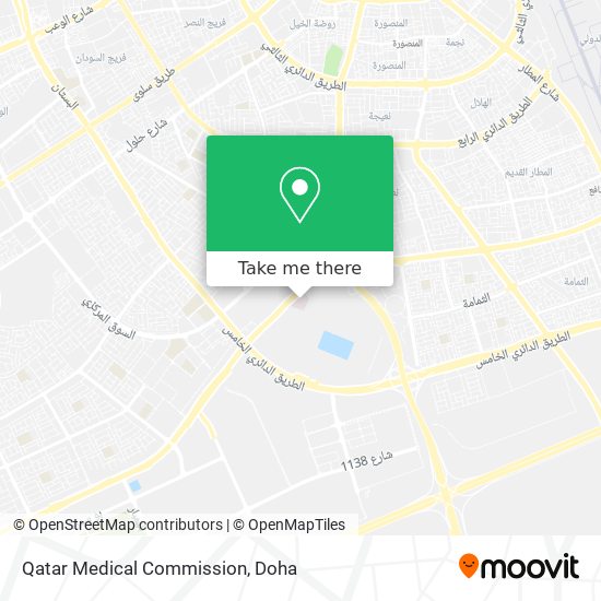 Qatar Medical Commission map