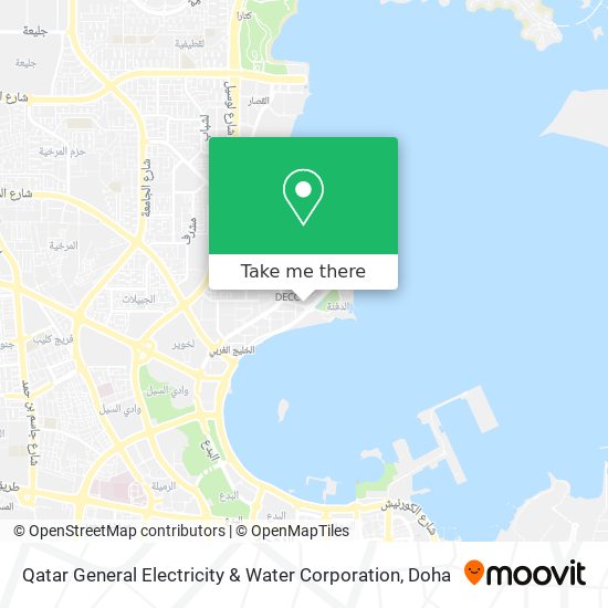 Qatar General Electricity & Water Corporation map