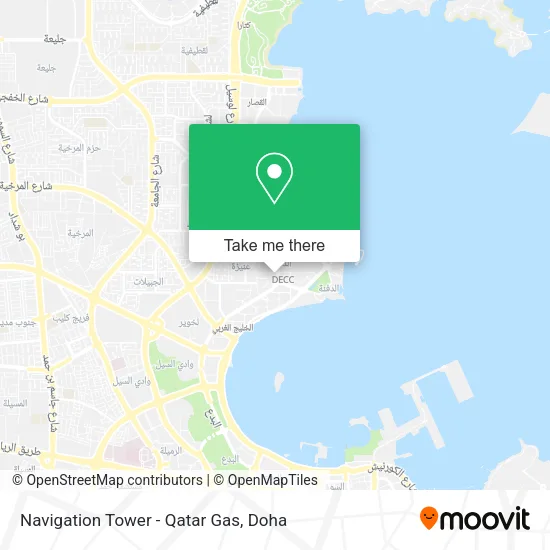 Navigation Tower - Qatar Gas map