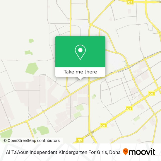 Al Ta'Aoun Independent Kindergarten For Girls map