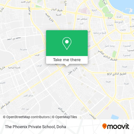 The Phoenix Private School map