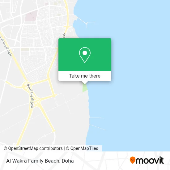 Al Wakra Family Beach map