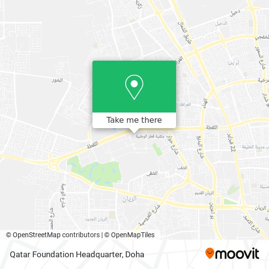 Qatar Foundation Headquarter map