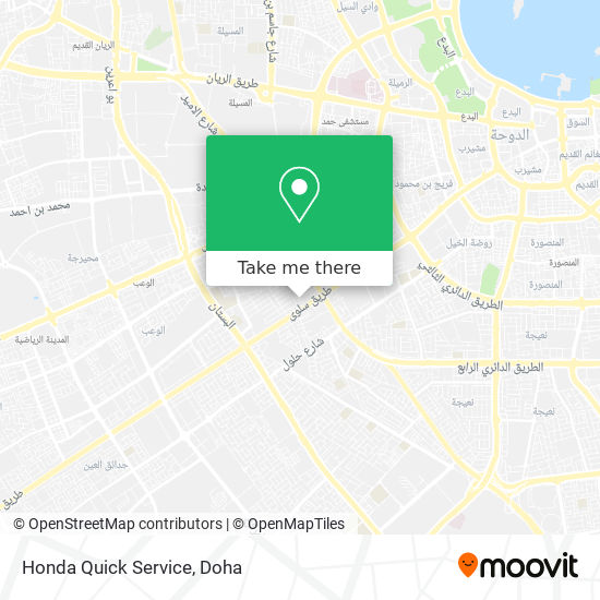 Honda Quick Service map