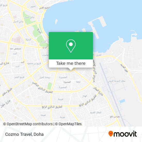 Cozmo Travel map