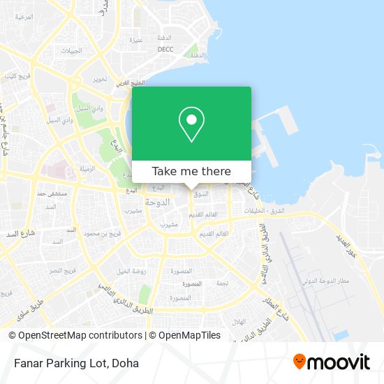 Fanar Parking Lot map