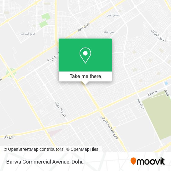 Barwa Commercial Avenue map