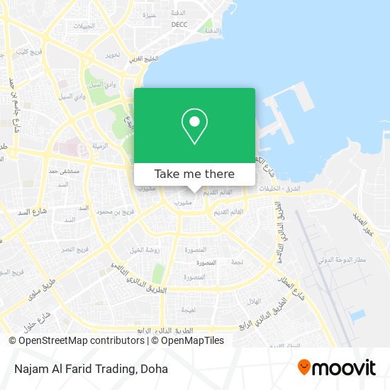Najam Al Farid Trading map