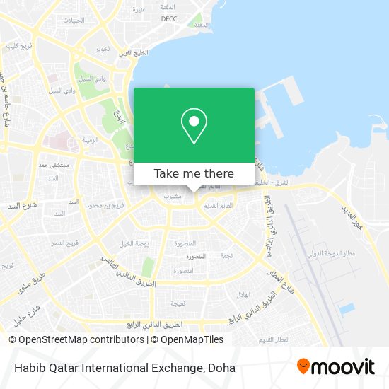 Habib Qatar International Exchange map