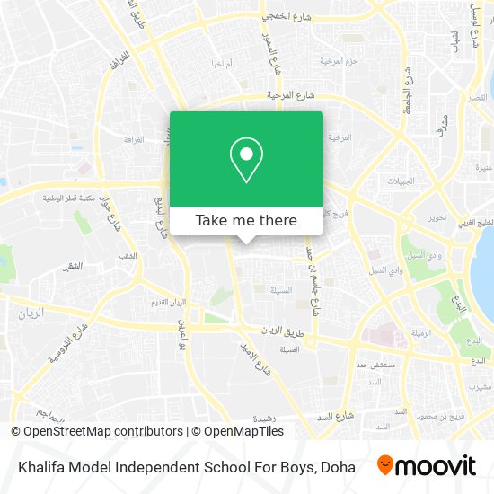 Khalifa Model Independent School For Boys map