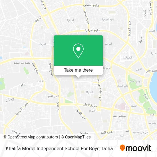 Khalifa Model Independent School for Boys map