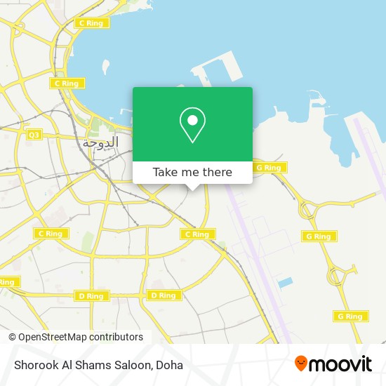 Shorook Al Shams Saloon map