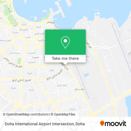 Doha International Airport Intersection map
