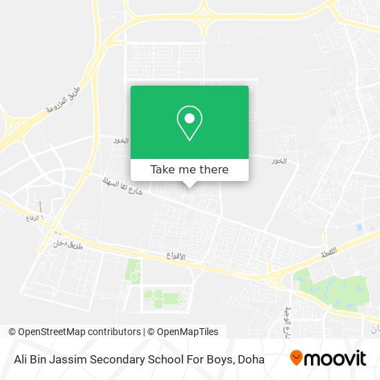 Ali Bin Jassim Secondary School For Boys map