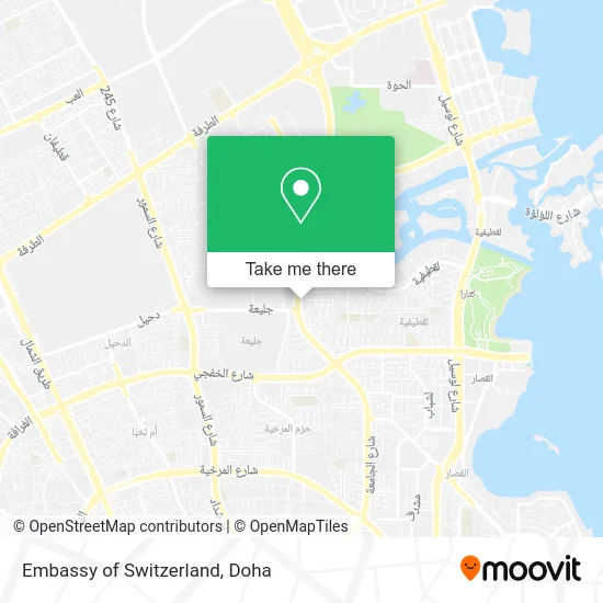 Embassy of Switzerland map