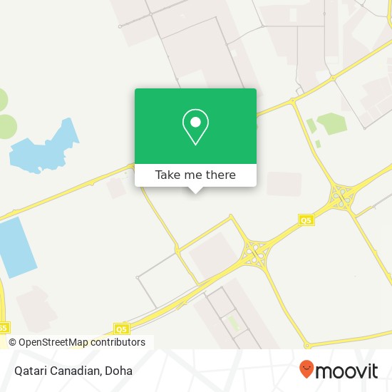 Qatari Canadian map