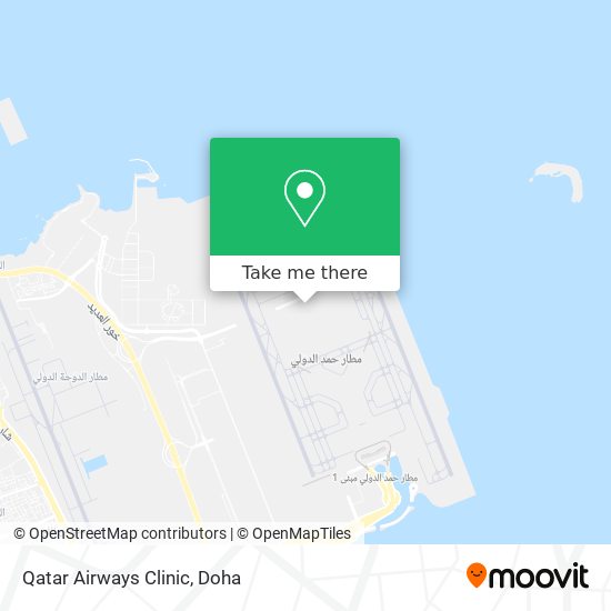 Qatar Airways Clinic map