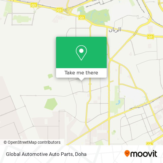 Global Automotive Auto Parts map