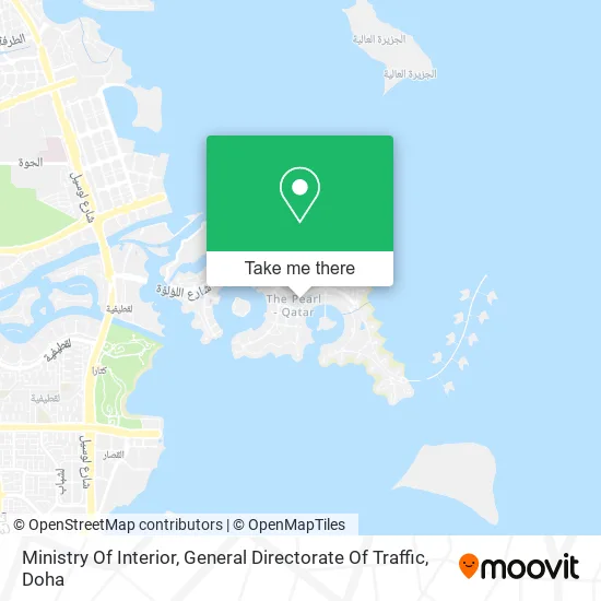 Ministry of Interior, General Directorate of Traffic map