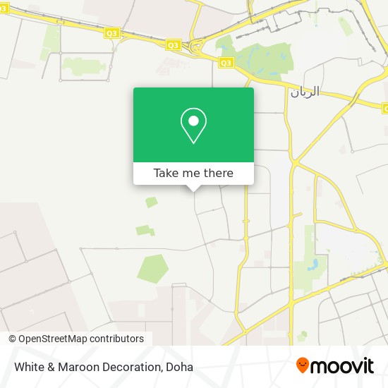 White & Maroon Decoration map