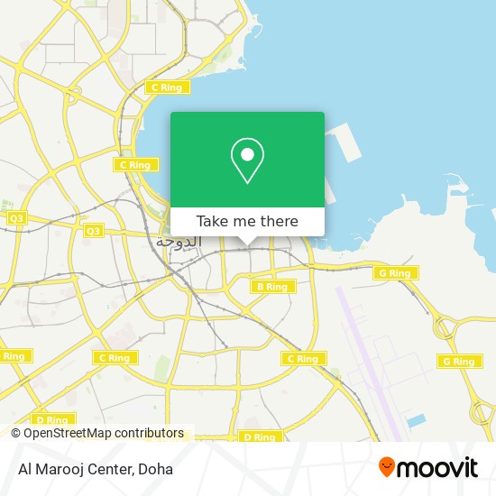 Al Marooj Center map
