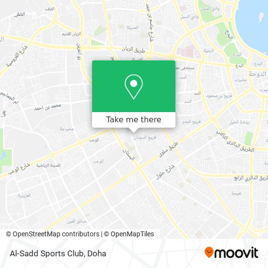 How to get to Al-Sadd Sports Club in Ar Rayyan by Bus, Metro or Light Rail?