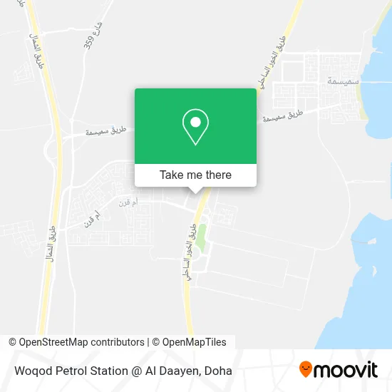Woqod Petrol Station @ Al Daayen map