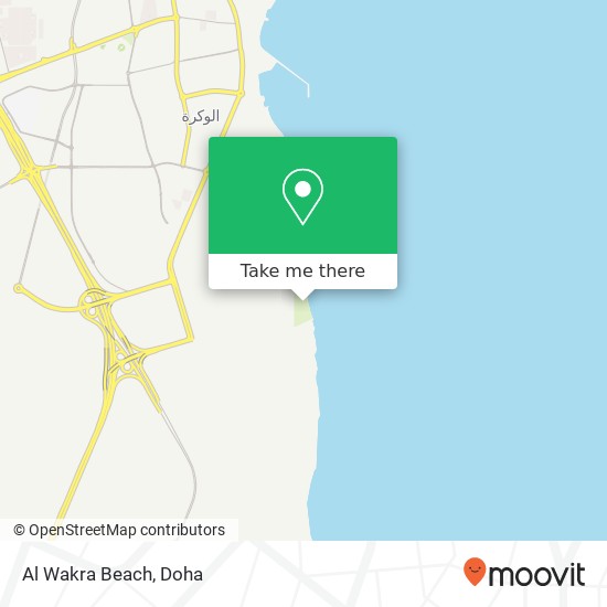 Al Wakra Beach map