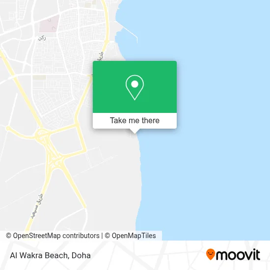 Al Wakra Beach map