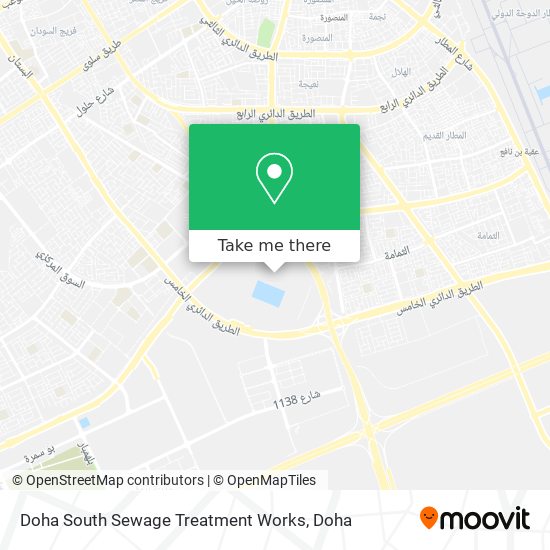 Doha South Sewage Treatment Works map