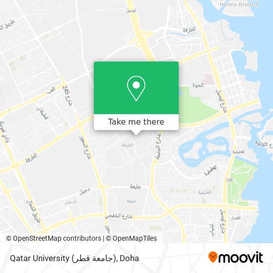 Qatar University (جامعة قطر) map