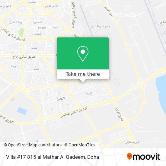 Villa #17 815 al Mathar Al Qadeem map
