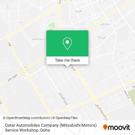 Qatar Automobiles Company (Mitsubishi Motors) Service Workshop map