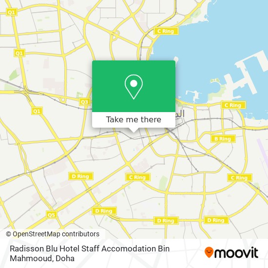 Radisson Blu Hotel Staff Accomodation Bin Mahmooud map