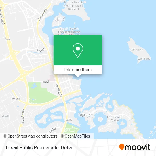 Lusail Public Promenade map