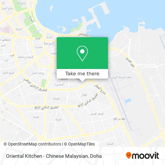 Oriental Kitchen - Chinese Malaysian map