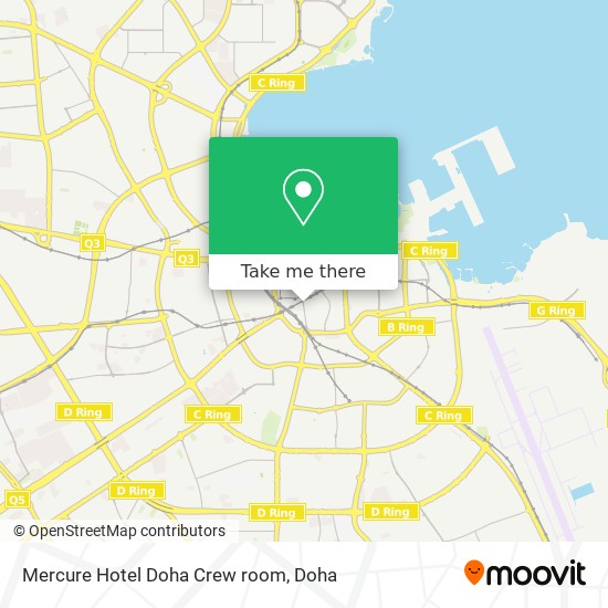 Mercure Hotel Doha Crew room map