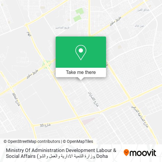Ministry Of Administration Development Labour & Social Affairs map