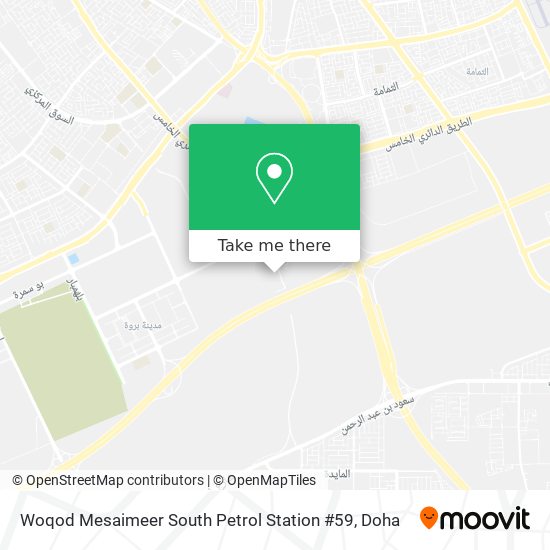 Woqod Mesaimeer South Petrol Station #59 map