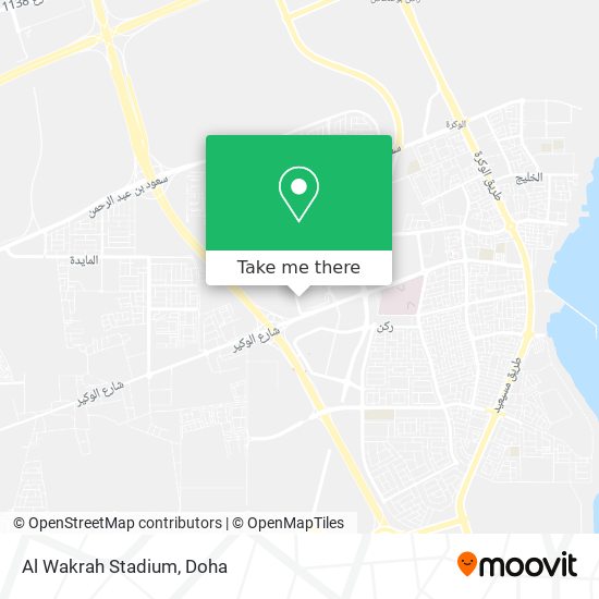 Al Wakrah Stadium map