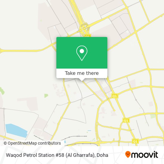 Waqod Petrol Station #58 (Al Gharrafa) map