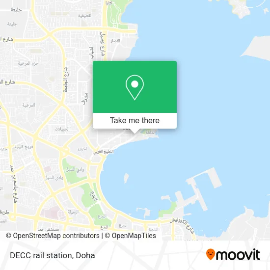 DECC rail station map