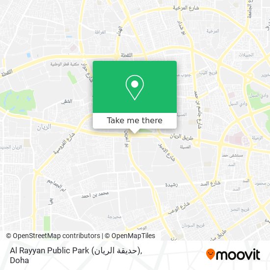 Al Rayyan Public Park (حديقة الريان) map