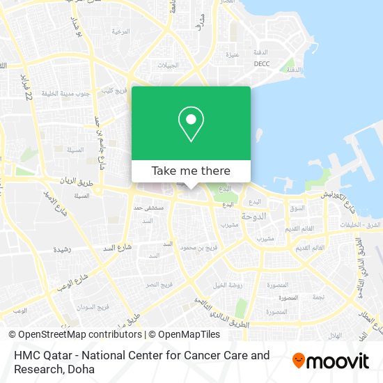 HMC Qatar - National Center for Cancer Care and Research map