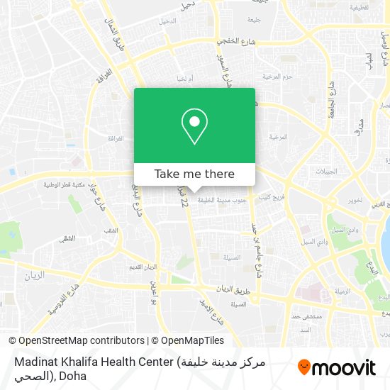 Madinat Khalifa Health Center (مركز مدينة خليفة الصحي) map